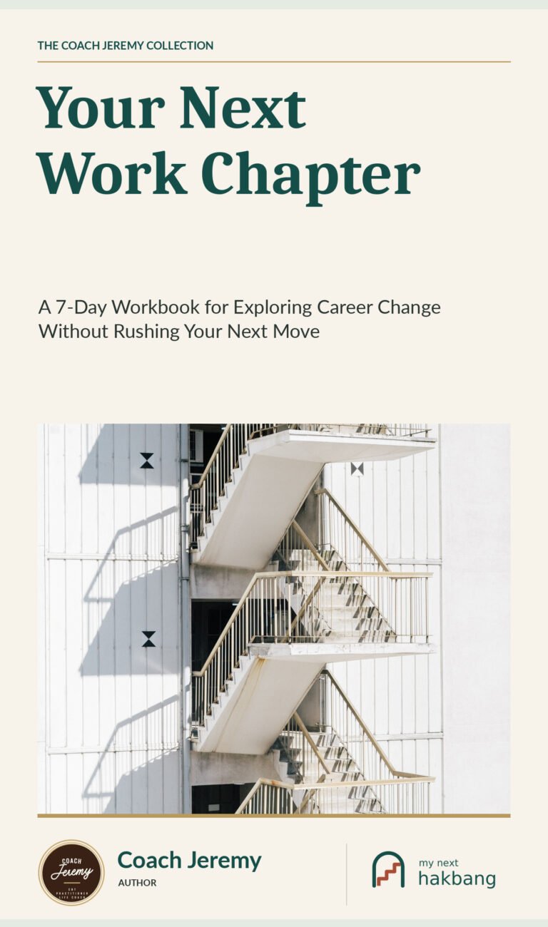 Your Next Work Chapter — Coach Jeremy and My Next Hakbang workbook cover