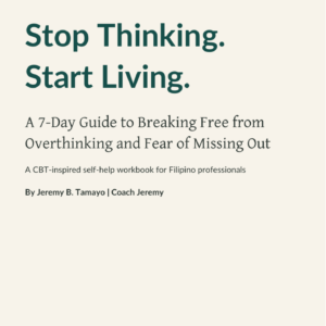First-page cover of Stop Thinking. Start Living. by Jeremy B. Tamayo